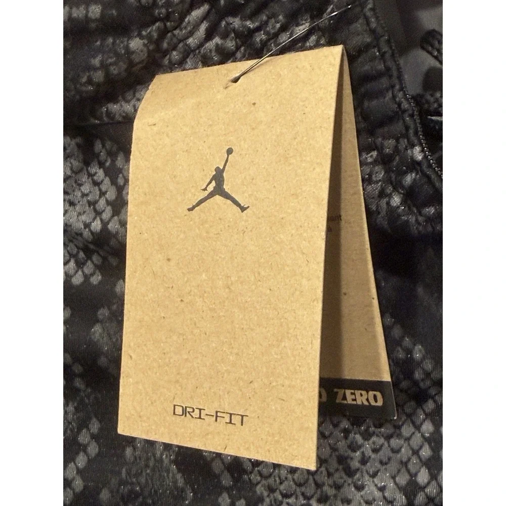 Jordan Sport Snakeskin Print Diamond Short Black HJ0065-010 Womens S NWT